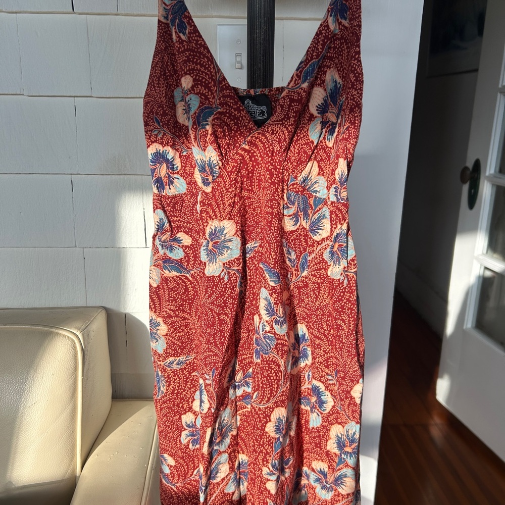 Angie Red Floral Dress